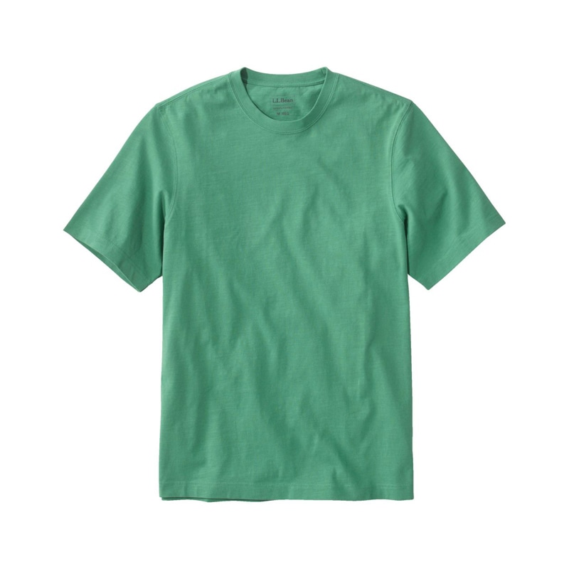 米国フィット・レギュラー レイクウォッシュ・オーガニック・コットン・ティ、半袖