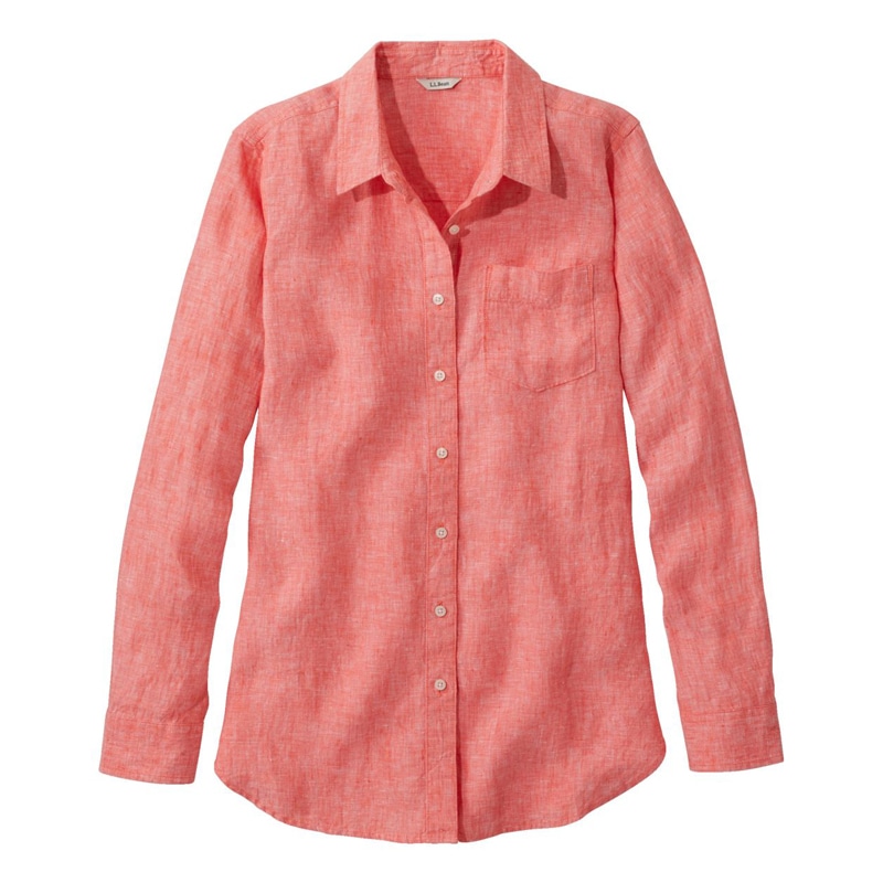 ジャパン・フィット プレミアム・ウォッシャブル・リネン・シャツ、チュニック