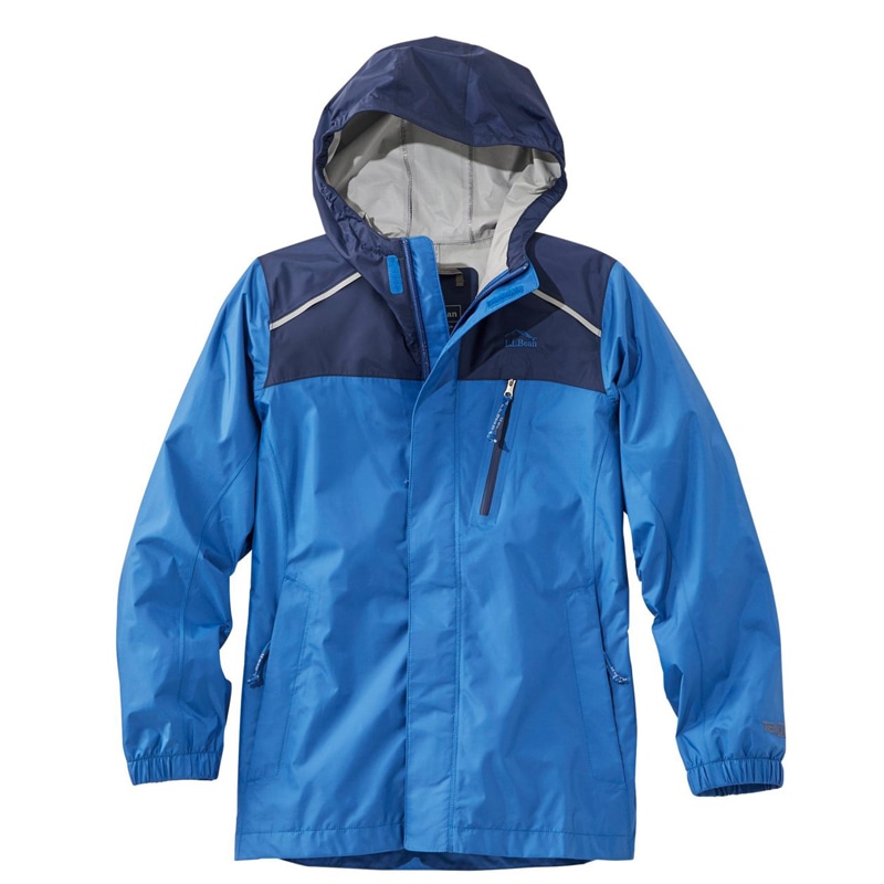 リトルキッズ・トレイル・モデル・レイン・ジャケット、カラー・ブロック