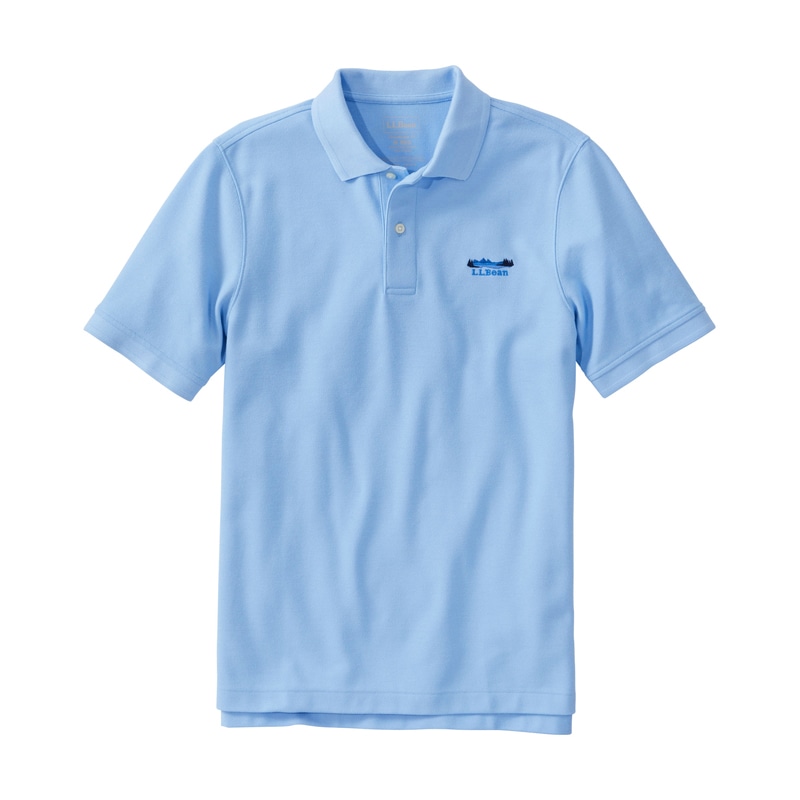 ジャパン・フィット プレミアム・ダブル・エル・ポロシャツ、半袖 カタディン・ロゴの刺繍入り