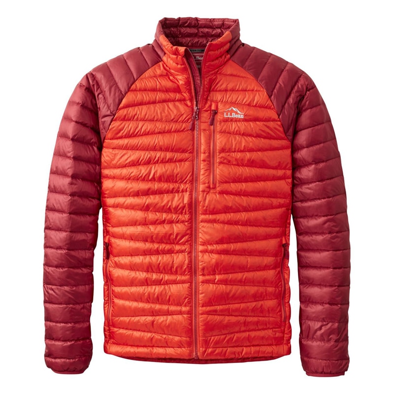 米国フィット・レギュラー ウルトラライト 850 ダウン・セーター、カラーブロック