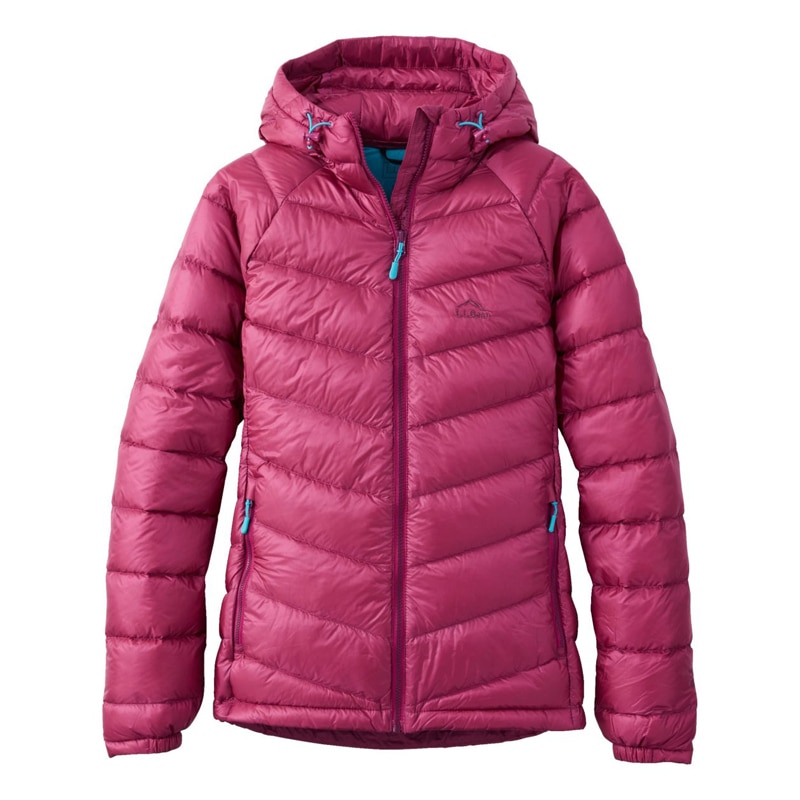 米国フィット・プチ ウルトラライト 850 ダウン・ジャケット、フード付き