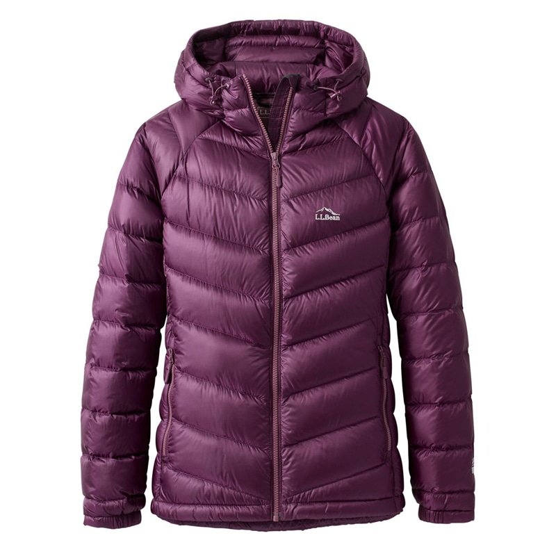 米国フィット・プチ ウルトラライト 850 ダウン・ジャケット、フード付き