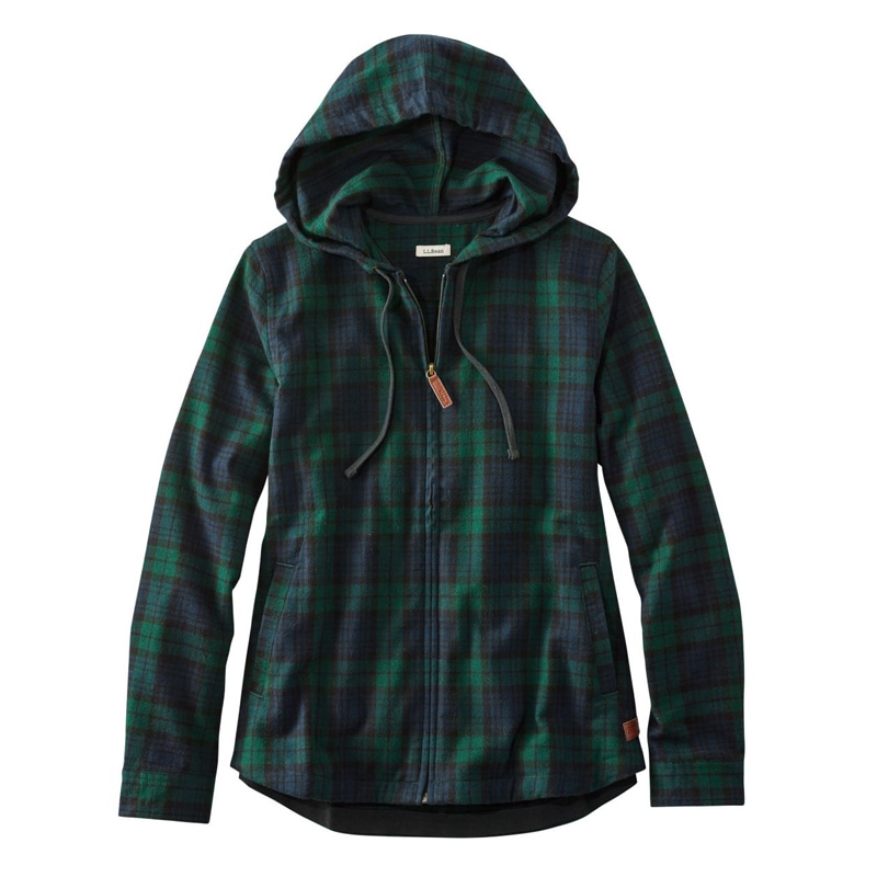 ジャパン・フィット スコッチ・プラッド・フランネル・シャツ、ジップ・フーディ