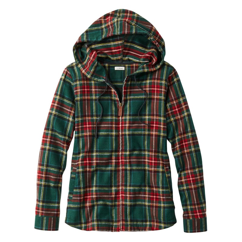 ジャパン・フィット スコッチ・プラッド・フランネル・シャツ、ジップ・フーディ