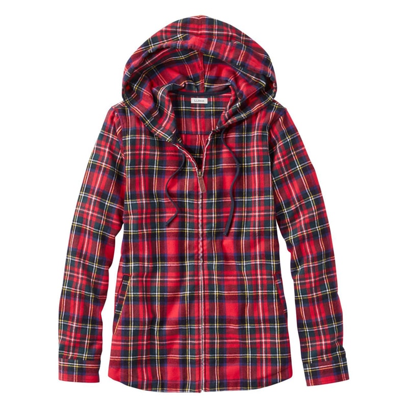 ジャパン・フィット スコッチ・プラッド・フランネル・シャツ、ジップ・フーディ