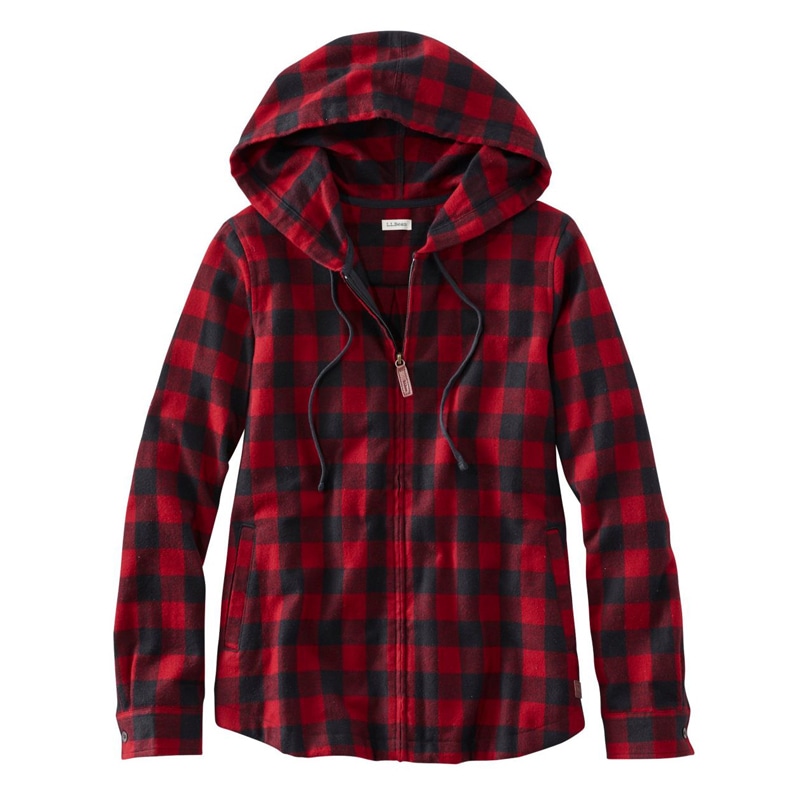 ジャパン・フィット スコッチ・プラッド・フランネル・シャツ、ジップ・フーディ