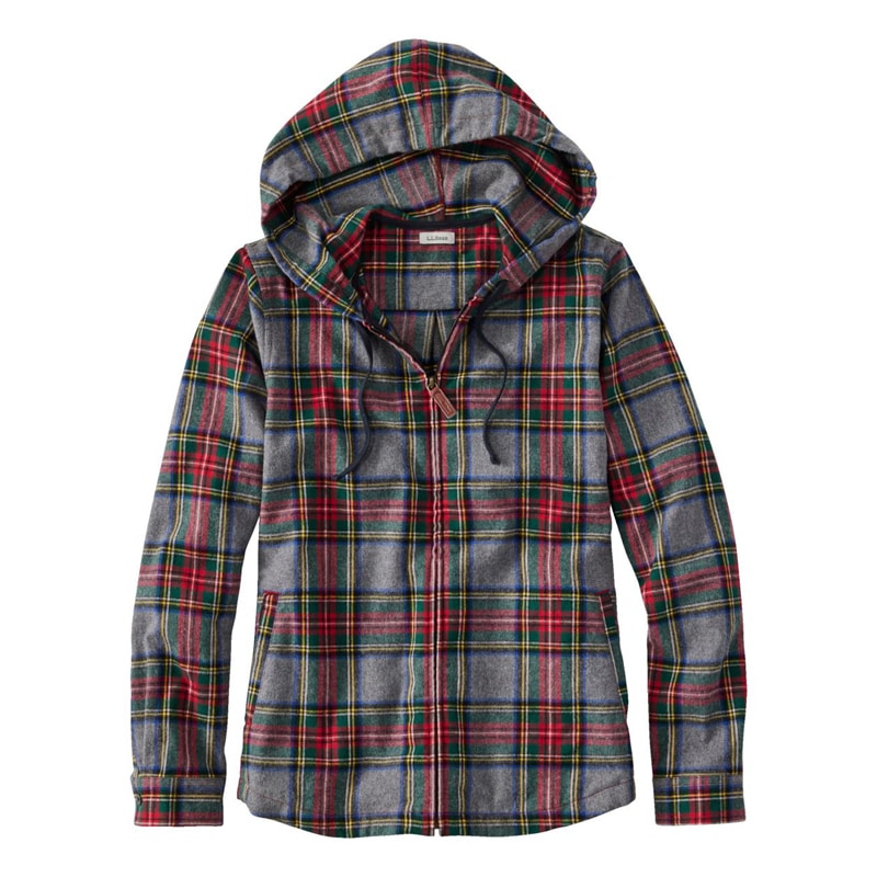 ジャパン・フィット スコッチ・プラッド・フランネル・シャツ、ジップ・フーディ