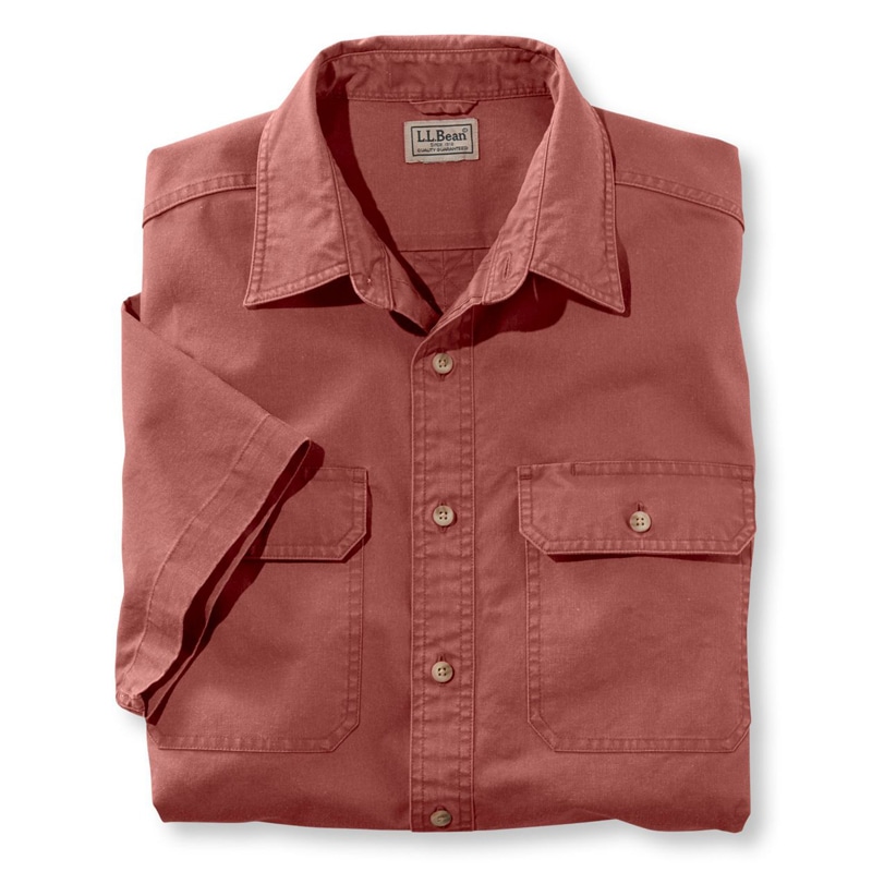 ジャパン・フィット サンウォッシュ・キャンバス・シャツ、半袖