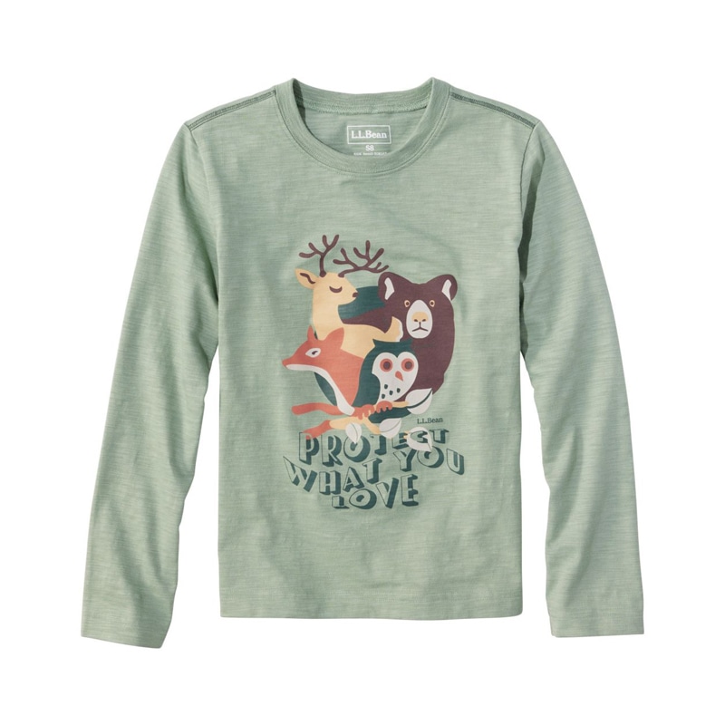 ビックキッズ・グラフィック・ティ、長袖 グローインザダーク