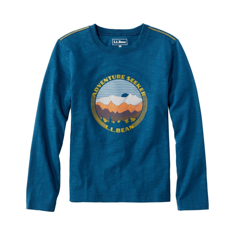 ビックキッズ・グラフィック・ティ、長袖 グローインザダーク