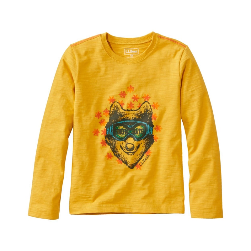 リトルキッズ・グラフィック・ティ、長袖 グローインザダーク