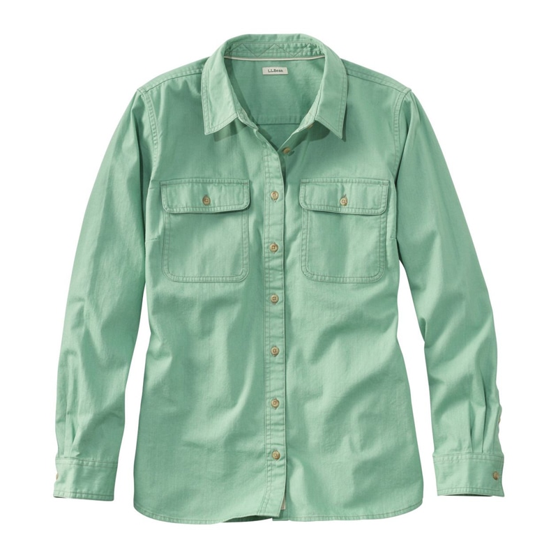 米国フィット・プチ エル・エル・ビーン・ヘリテージ・ウォッシュ・デニム・シャツ、長袖