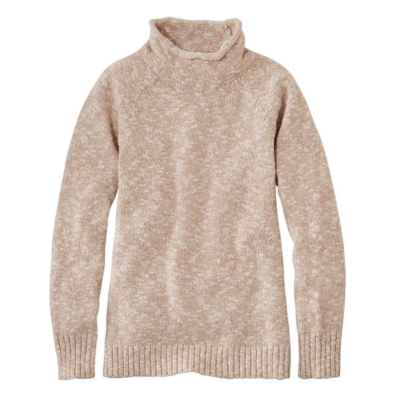 米国フィット・プチ コットン・ラグ・セーター、ファネルネック・プルオーバー