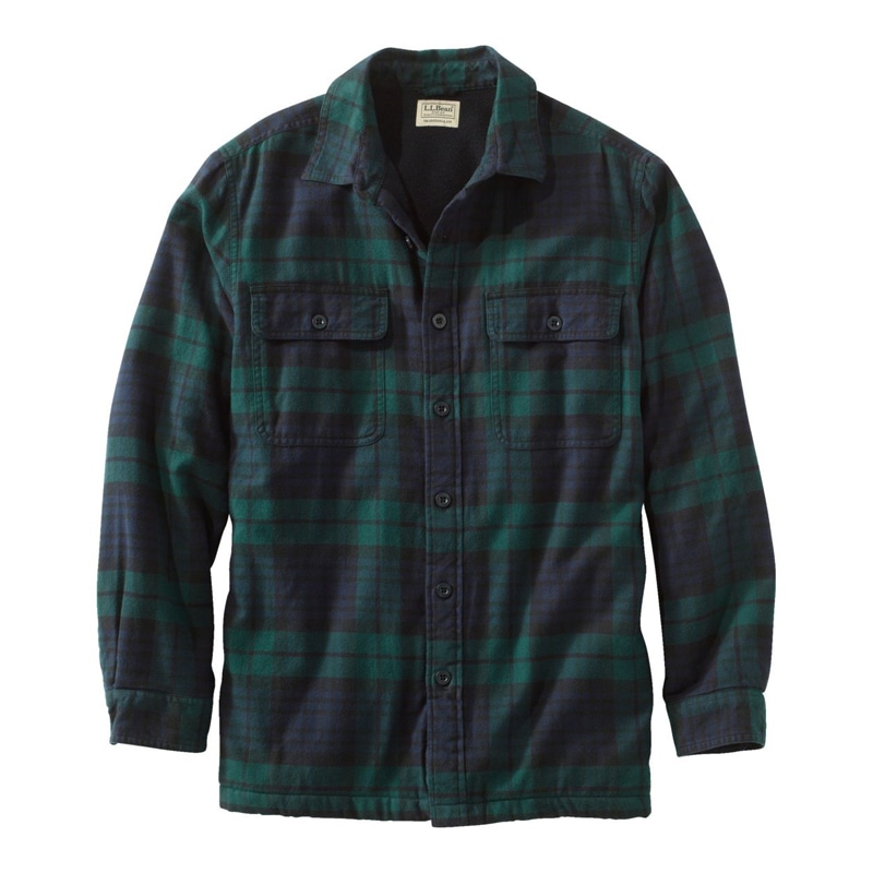 ジャパン・フィット フリース・ラインド・フランネル・シャツ