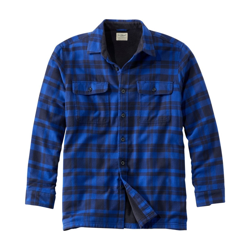 ジャパン・フィット フリース・ラインド・フランネル・シャツ