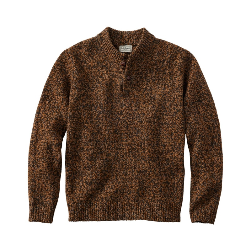 ジャパン・フィット エル・エル・ビーン・クラシック・ラグ・ウール・ヘンリー・セーター