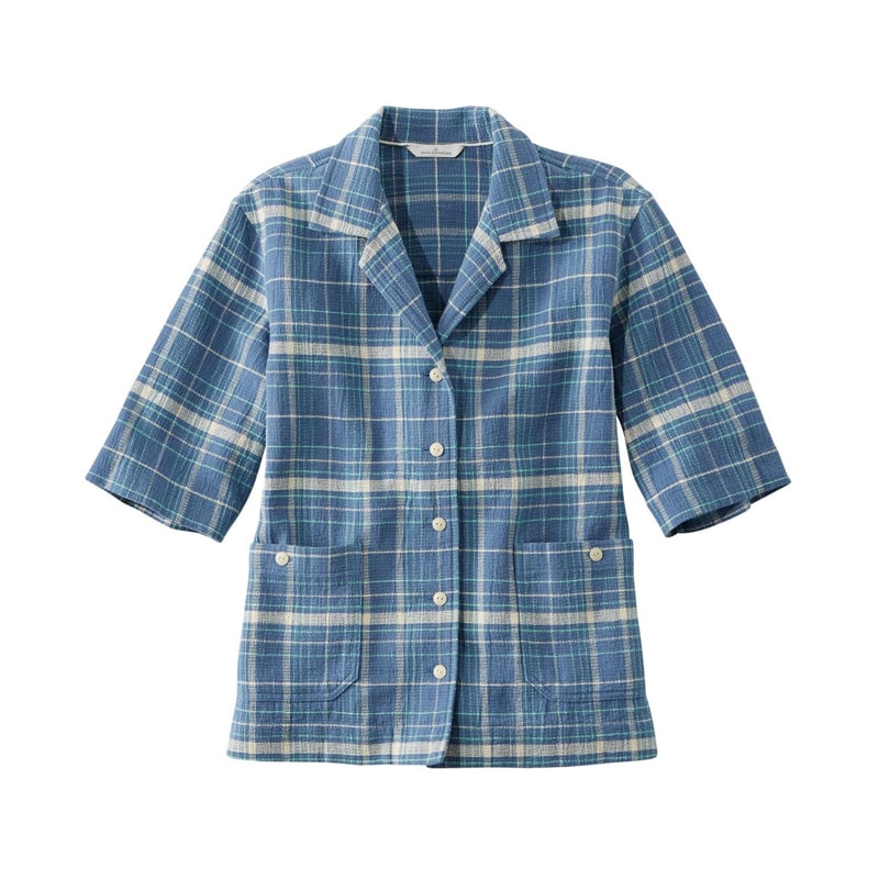 米国フィット・レギュラー シグネチャー・クール・ウィーブ・キャンプ・シャツ、半袖 パターン