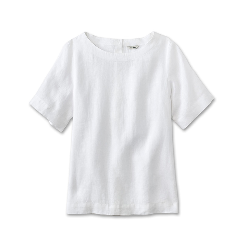 ジャパン・フィット プレミアム・ウォッシャブル・リネン・シャツ、プルオーバー 半袖