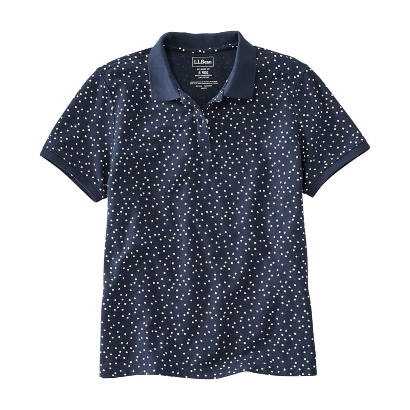 米国フィット・レギュラー プレミアム・ダブル・エル・ポロシャツ、リラックス・フィット 半袖 プリント