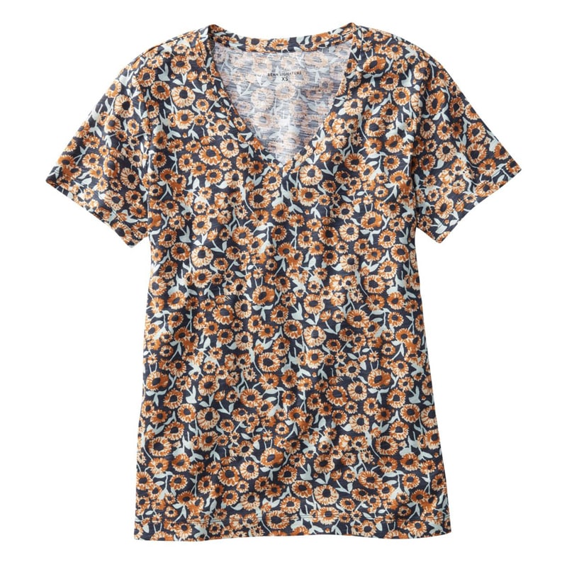 米国フィット・レギュラー シグネチャー・スラブニット・ティ、Vネック パターン