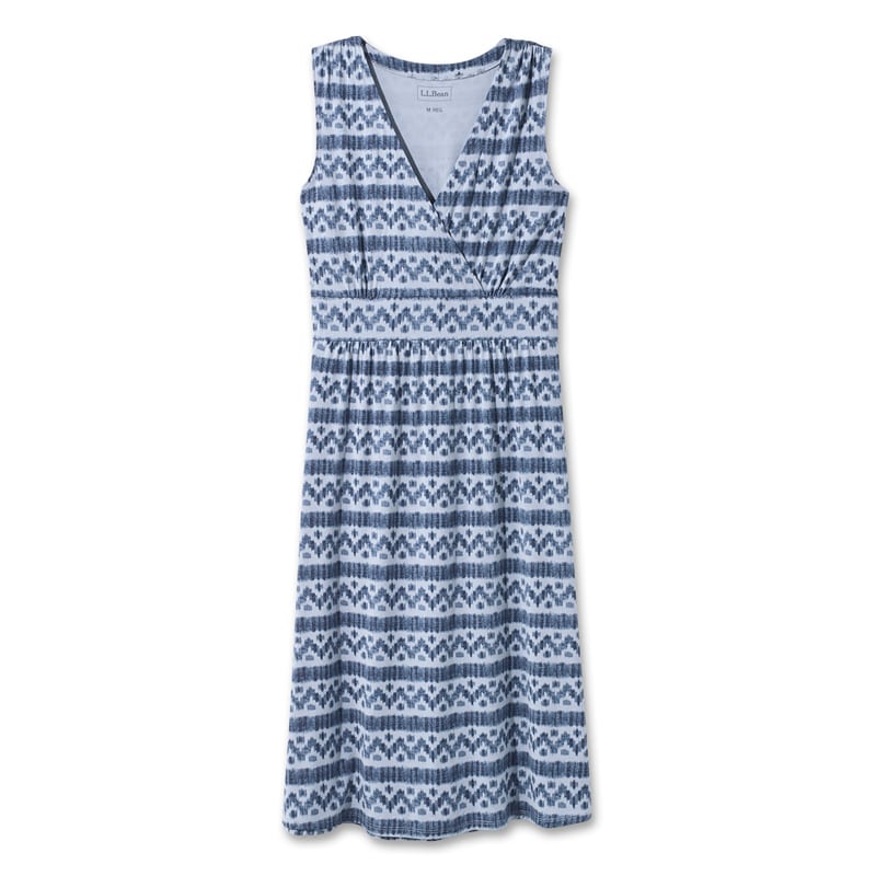 ジャパン・フィット ジャパン・フィット サマー・ニット・ドレス、スリーブレス イカットプリント