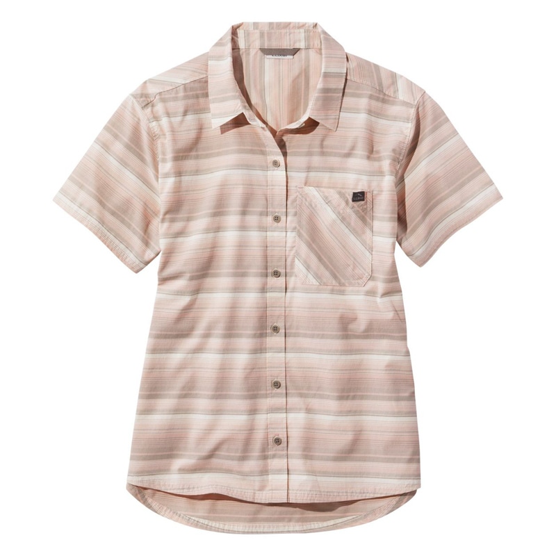 米国フィット・レギュラー ビーチ・クルーザー・サマー・シャツ、半袖 ストライプ