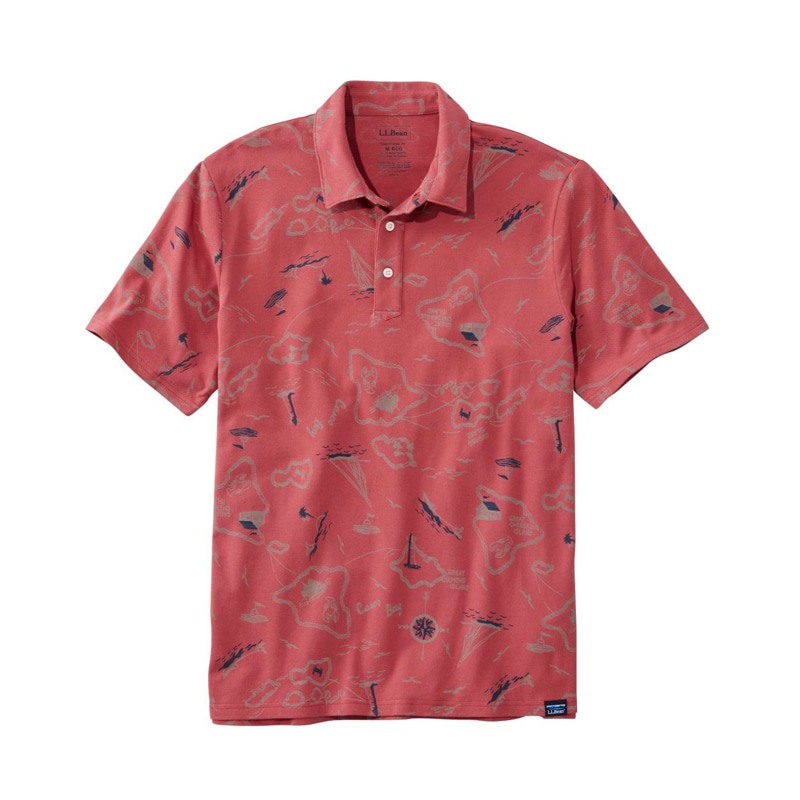 米国フィット・レギュラー ストーンコースト・ストレッチ・ポロシャツ、プリント