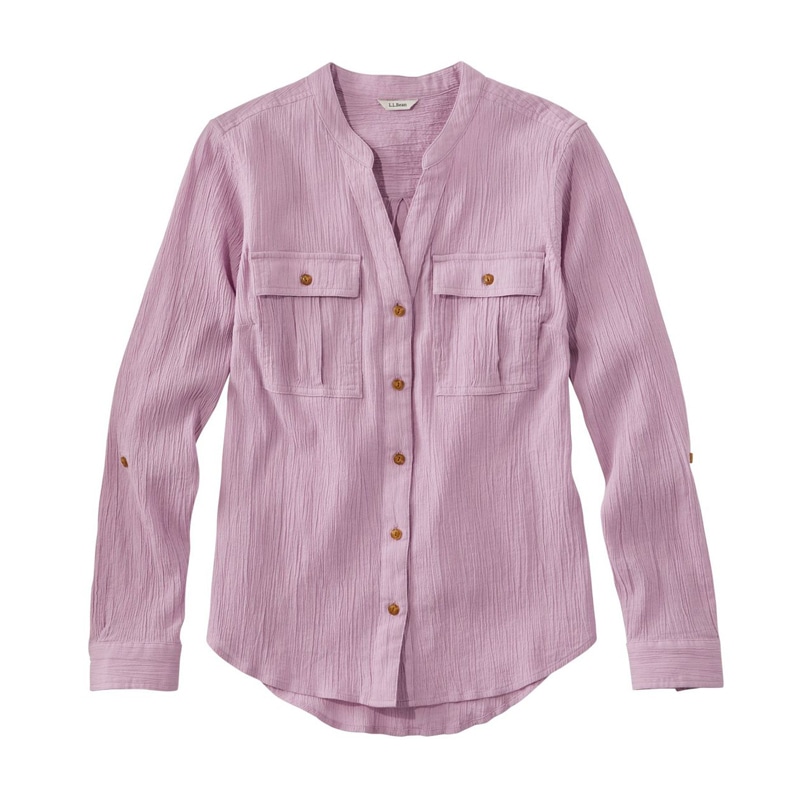 ジャパン・フィット ソフト・コットン・クリンクル・シャツ、ロールタブ