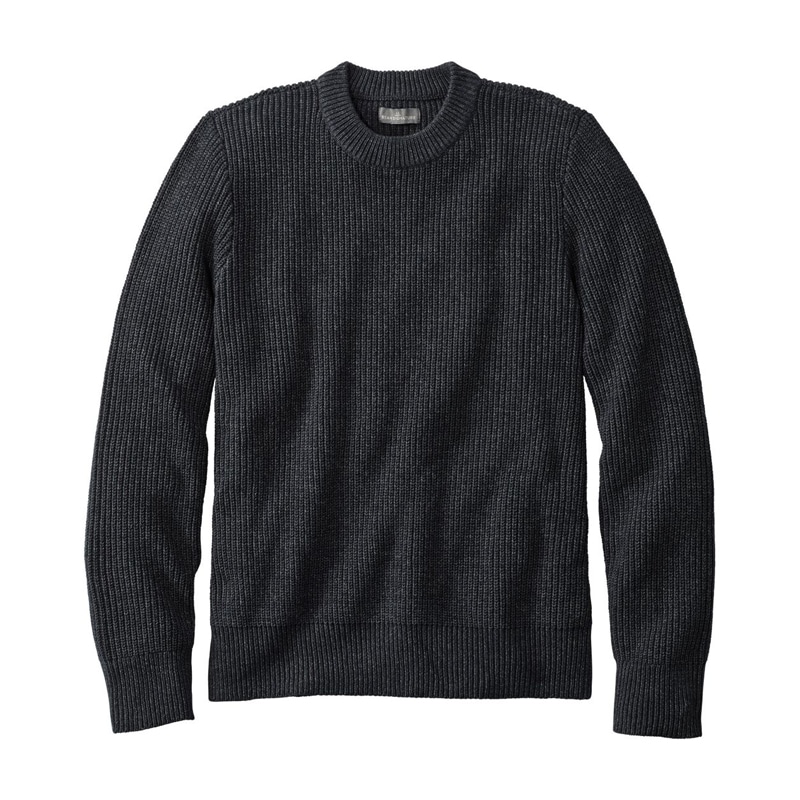 米国フィット・レギュラー シグネチャー・シェーカー・ステッチ・セーター、クルーネック