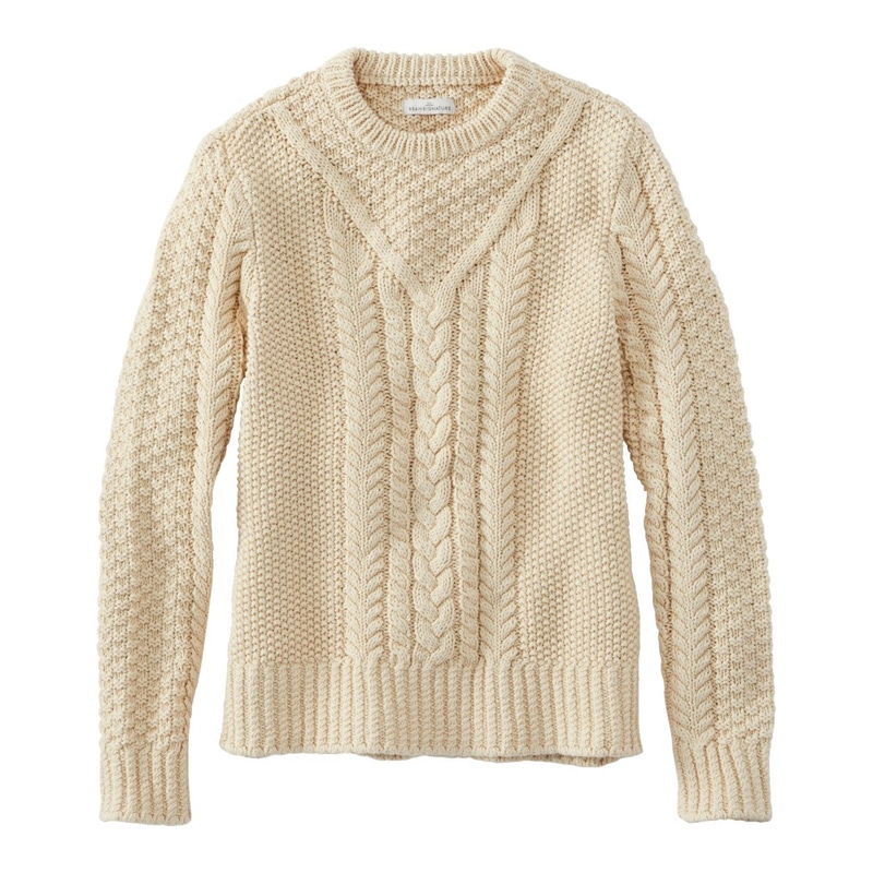 米国フィット・レギュラー シグネチャー・コットン・フィッシャーマン・セーター、プルオーバー