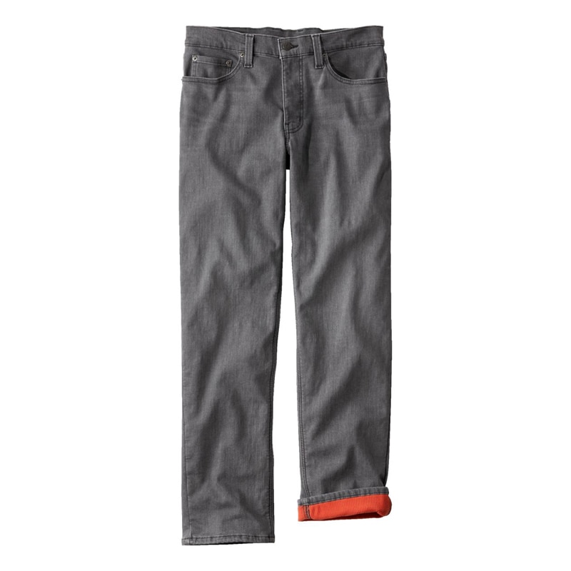 米国フィット・レギュラー ビーンフレックス・ジーンズ、スタンダード・アスレチック・フィット　フリースの裏地付き