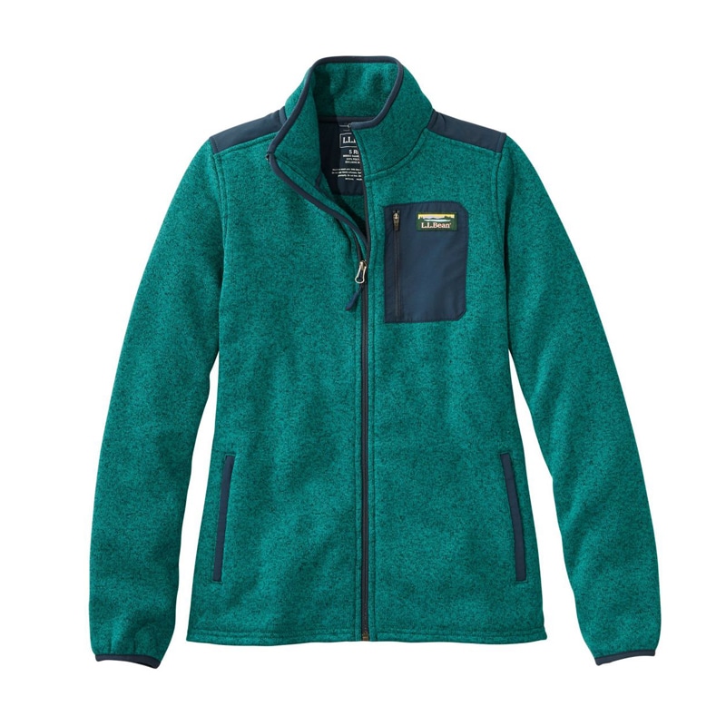 米国フィット・レギュラー エル・エル・ビーン・セーター・フリース・フルジップ・オーバーレイ・ジャケット