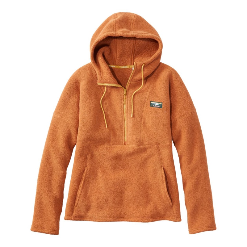 米国フィット・レギュラー カタディン・フリース・ハーフジップ・フーディ