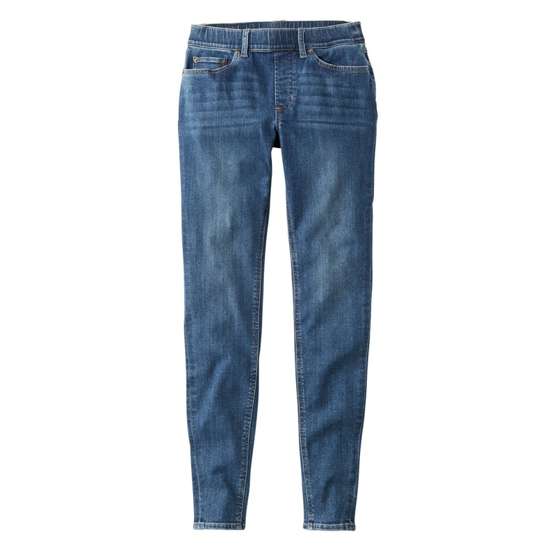 ジャパン・フィット ビーンフレックス・ジーンズ、ミッドライズ スキニーレッグ プルオン