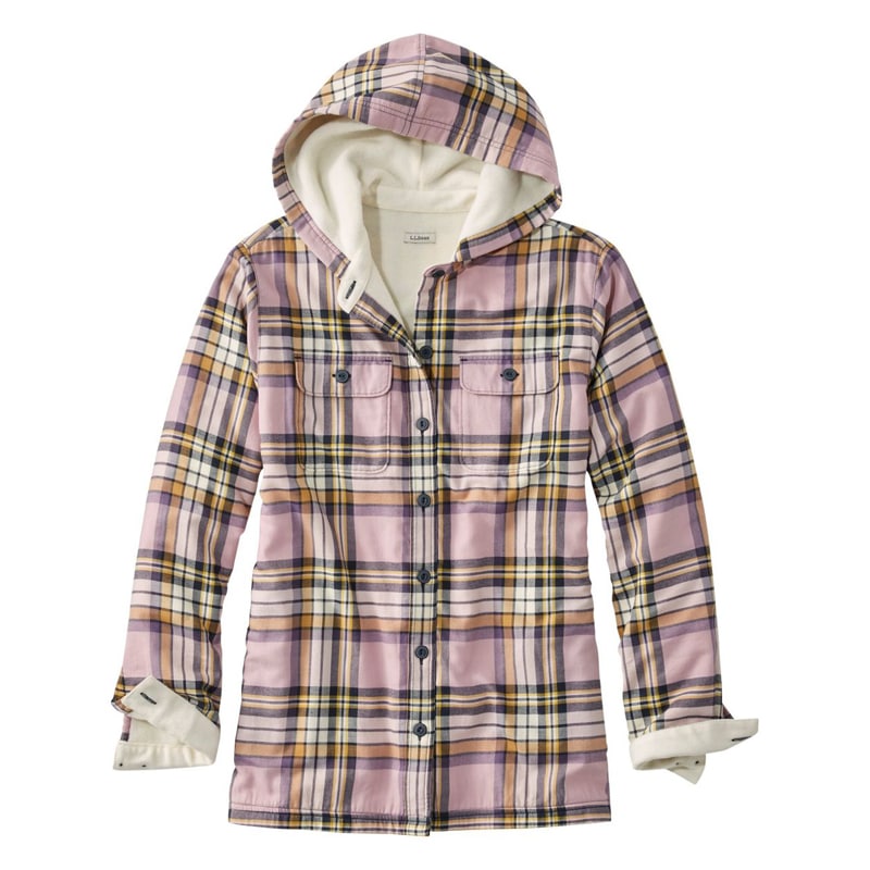 ジャパン・フィット フリースラインド・フランネル・シャツ、フーディ プラッド