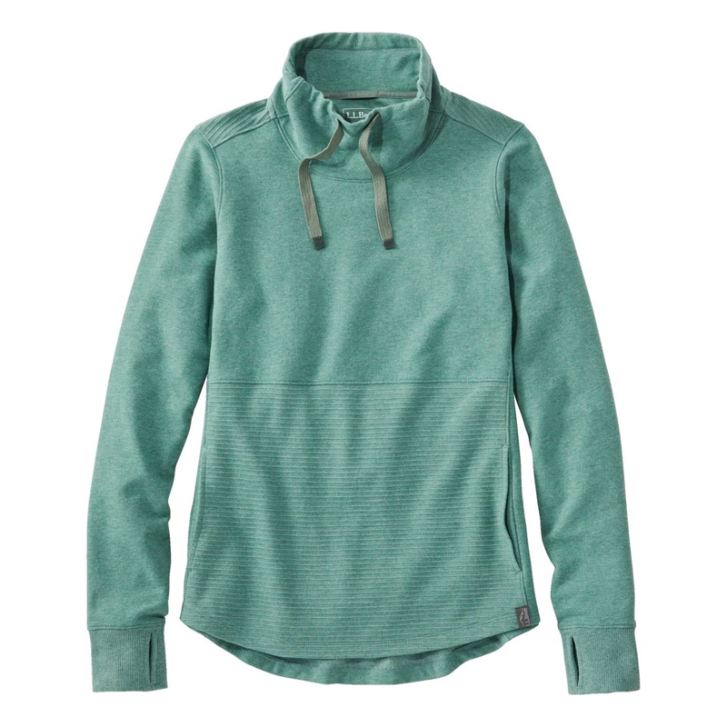 米国フィット・プチ エル・エル・ビーン・コージー・スウェットシャツ、ミックスニット・プルオーバー