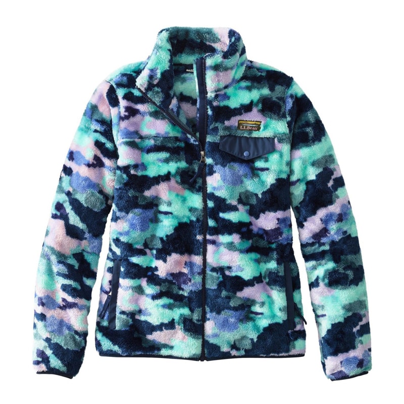 米国フィット・レギュラー エル・エル・ビーン・ハイパイル・フリース・フルジップ・ジャケット、プリント