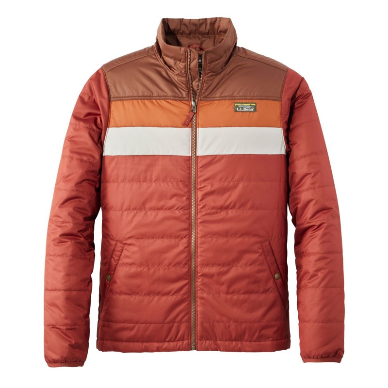 米国フィット・レギュラー マウンテン・クラシック・パファー・ジャケット、カラーブロック