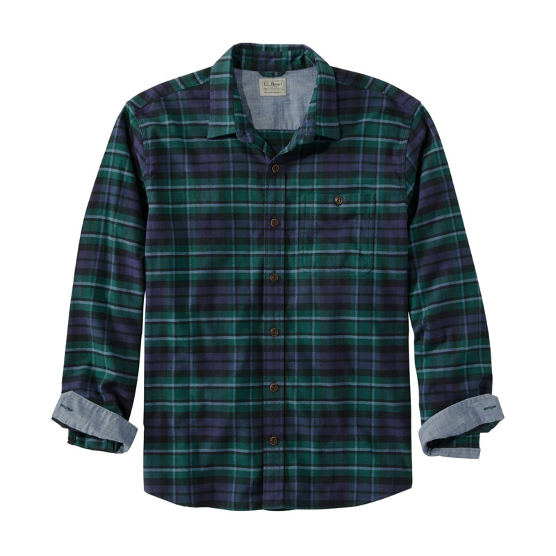 米国フィット・レギュラー ビーンフレックス・オールシーズン・フランネル・シャツ、トラディショナル・フィット　長袖