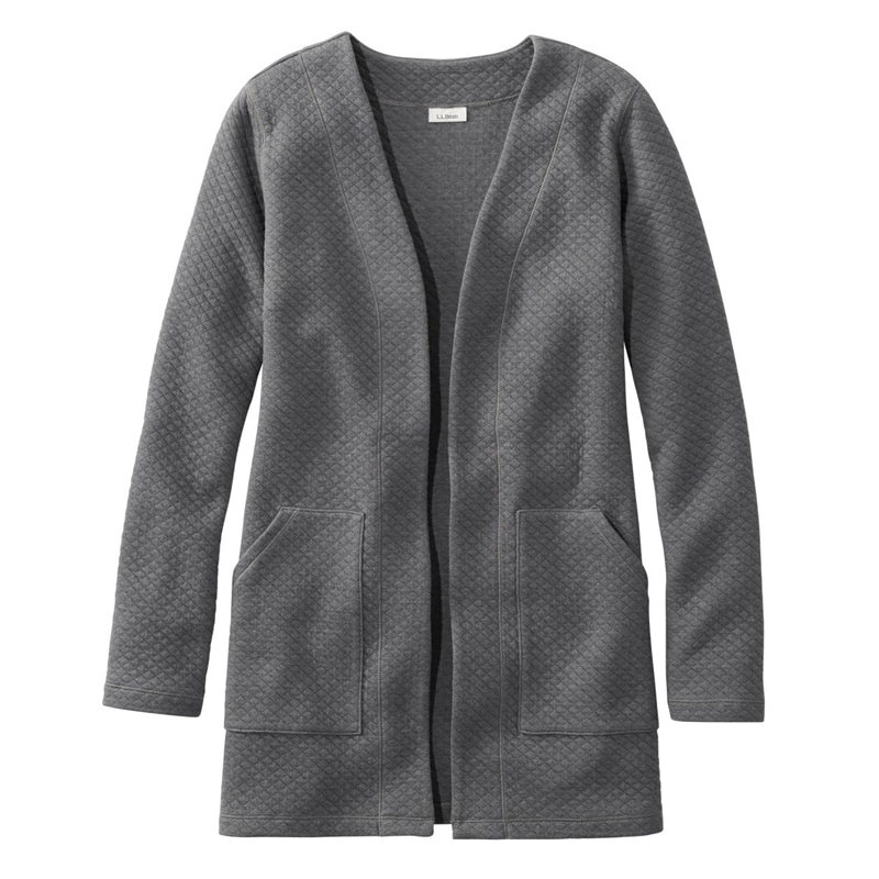 米国フィット・レギュラー ソフトライト・キルト・トップ、カーディガン