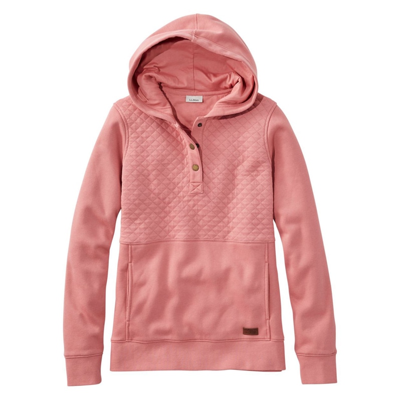 米国フィット・レギュラー キルト・スウェットシャツ・フード・プルオーバー