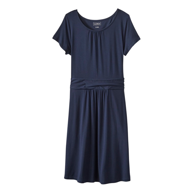 ジャパン・フィット サマー・ニット・ドレス、スクープネック