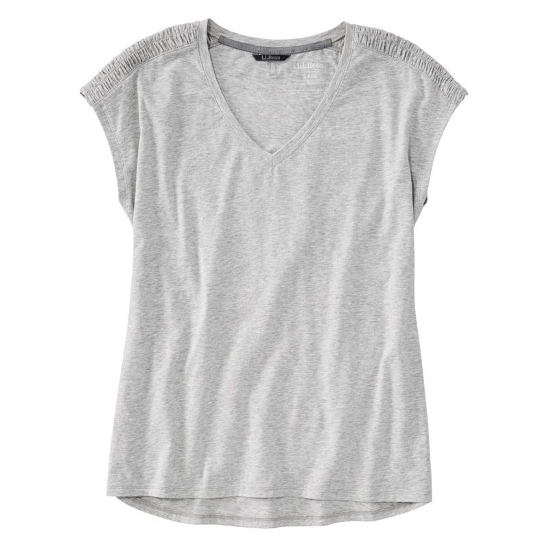 米国フィット・プチ ビヨンド・ソフト・Vネック・ティ、半袖