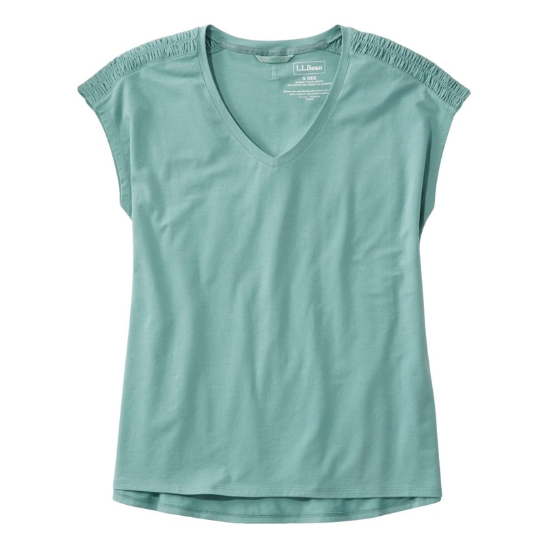 米国フィット・プチ ビヨンド・ソフト・Vネック・ティ、半袖