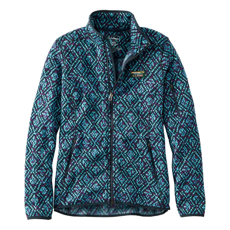 米国フィット・レギュラー エル・エル・ビーン・セーター・フリース・フルジップ・ジャケット、プリント