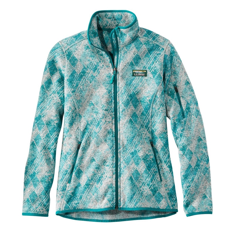 米国フィット・レギュラー エル・エル・ビーン・セーター・フリース・フルジップ・ジャケット、プリント
