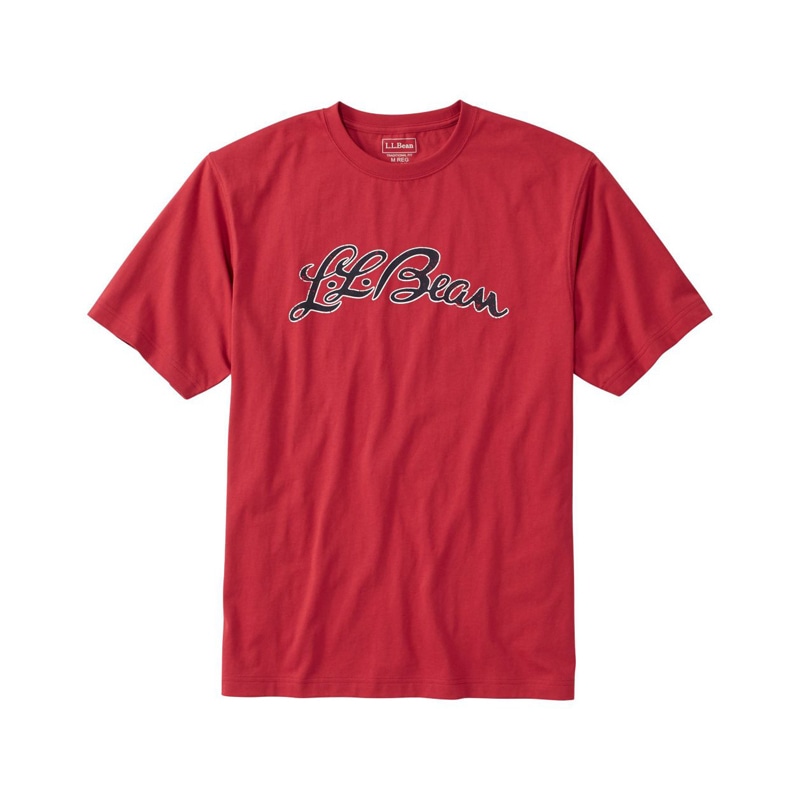 ジャパン・フィット ケアフリー・アンシュリンカブル・ティ、半袖 エル・エル・ビーン・ロゴ
