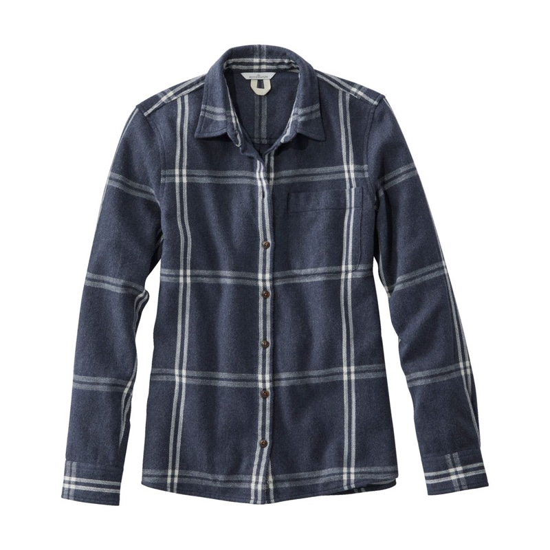 米国フィット・レギュラー シグネチャー・ヘリテージ・テクスチャード・フランネル・シャツ、プラッド