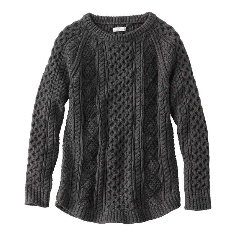 米国フィット・レギュラー シグネチャー・コットン・フィッシャーマン・チュニック・セーター、ロープ